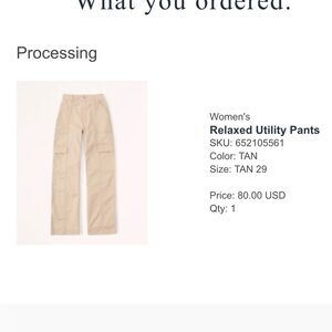 Women’s Abercrombie Cargo Pants